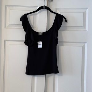 Free People Black Flowy Camisole